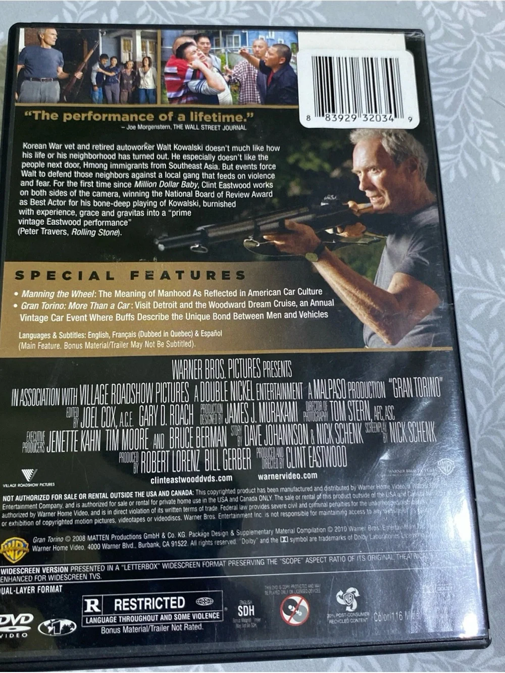 Gran Torino DVD - (Black, Gold)